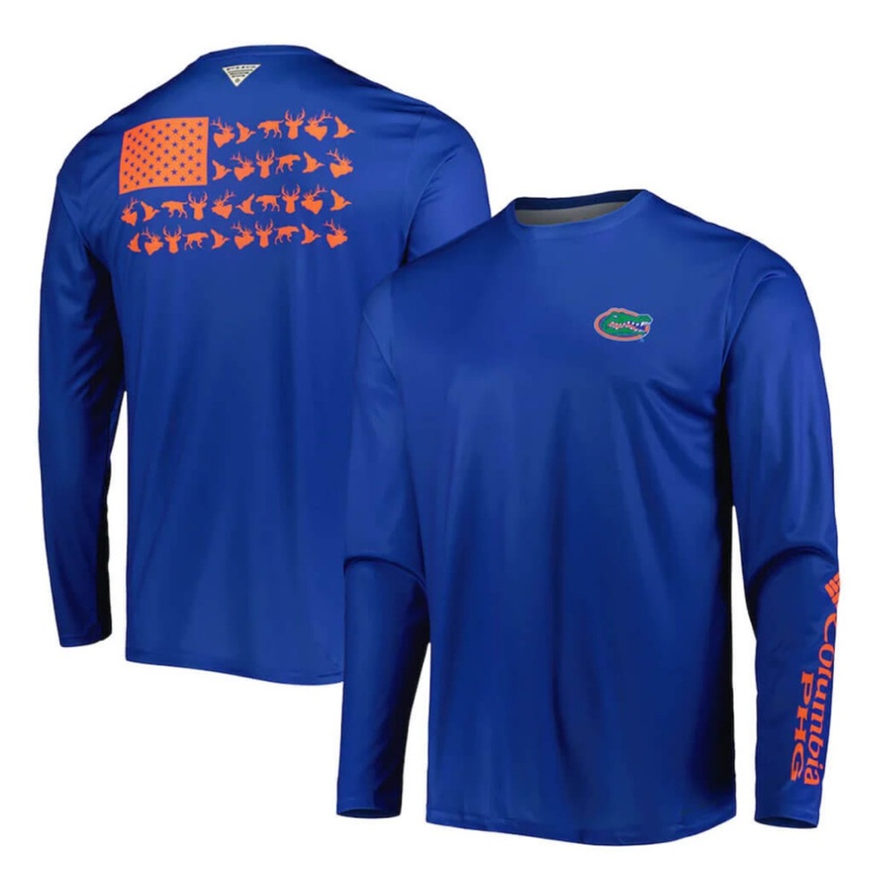XXL UF Florida Gators NWT Men's Columbia Long Sleeve PHG Terminal Shot shirt